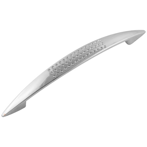 Uchwyt meblowy do szafek LCK-09 rozstaw 96mm Chrom LEBA