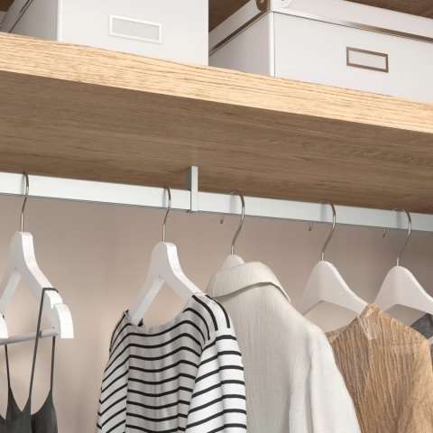 Środkowy uchwyt drążka do szafy LUXE Mat Emuca