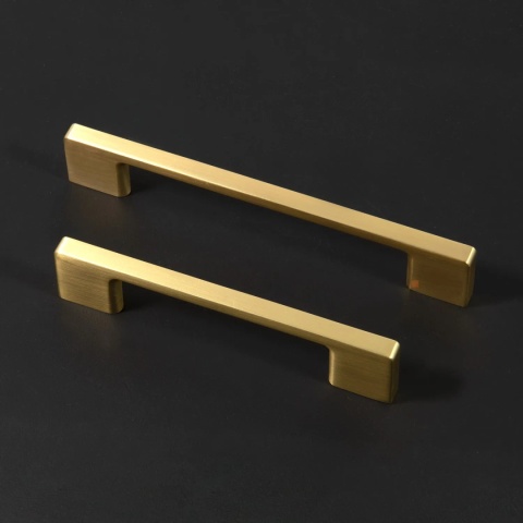 Uchwyt meblowy do szafek LCK-165 rozstaw 256mm Złoty szczotkowany LEBA