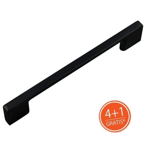 Uchwyt meblowy do szafek LCK-165 rozstaw 480mm Czarny LEBA