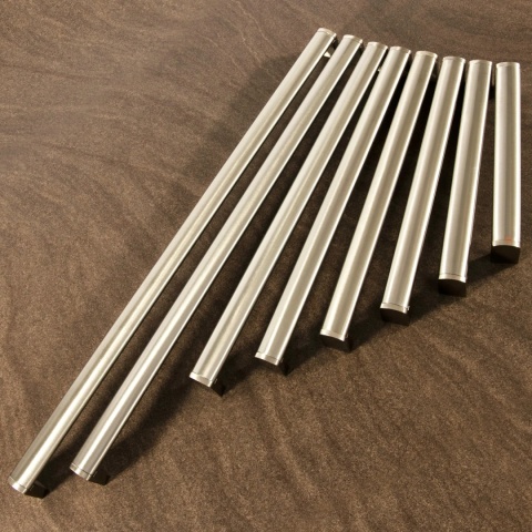 Uchwyt meblowy do szafek LCK-180 rozstaw 416mm Inox