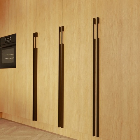 Uchwyt meblowy do szafek LINO L-1200mm Złoty szczotkowany REJS