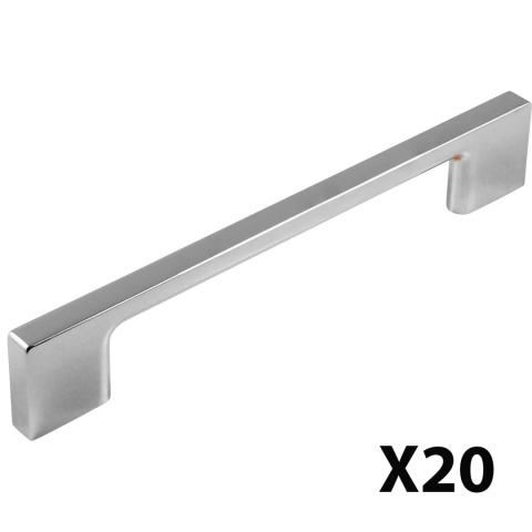 Uchwyt meblowy do szafek Montreal rozstaw 128mm Chrom EMUCA - 20 Sztuk