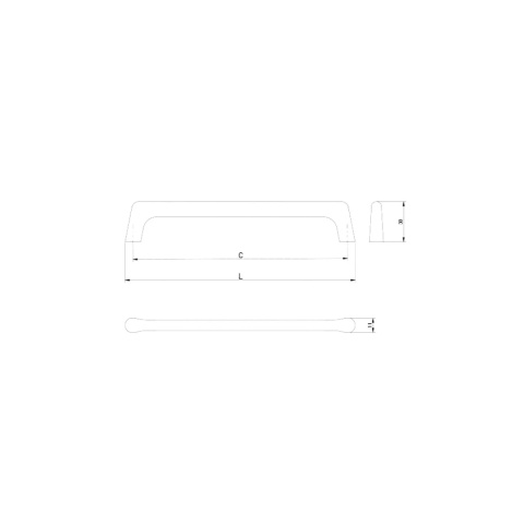 Uchwyt meblowy do szafek Octavio rozstaw 128mm Mosiądz GTV