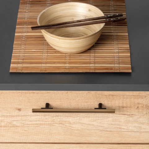 Uchwyt meblowy do szafek Riad rozstaw 192mm brąz EMUCA 20 Sztuk