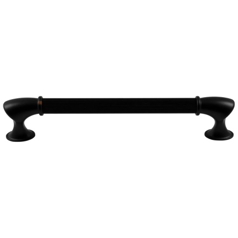 Uchwyt meblowy do szafek Suez rozstaw 224mm czarny EMUCA - 20 Sztuk
