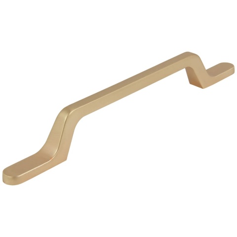 Uchwyt meblowy do szafek U098 rozstaw 128mm Złoty szczotkowany AMIX