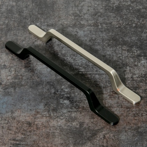 Uchwyt meblowy do szafek U098 rozstaw 160mm Czarny AMIX