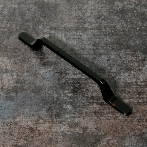 Uchwyt meblowy do szafek U098 rozstaw 96mm Czarny AMIX