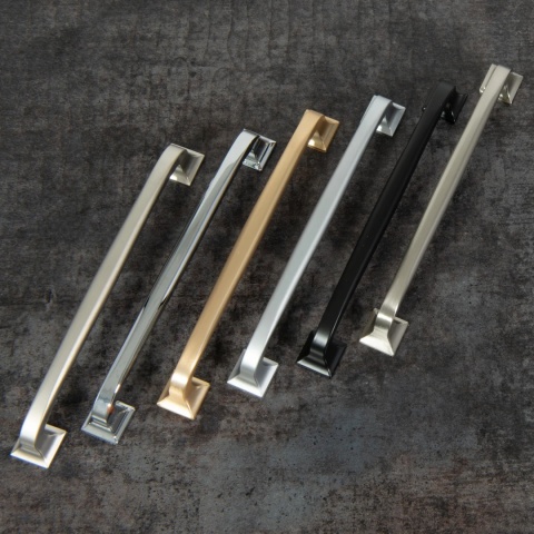 Uchwyt meblowy do szafek U100 rozstaw 128mm Satyna AMIX