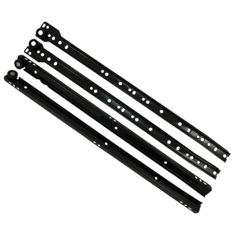 Prowadnica rolkowa do szuflad DS L-400 AMIX Czarny