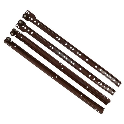 Prowadnica rolkowa do szuflad DS L-450 AMIX Brąz