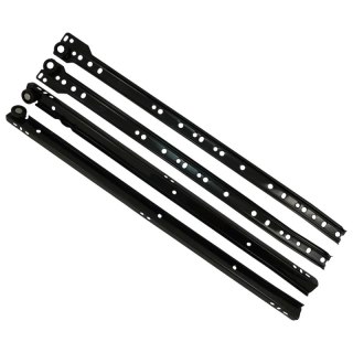 Prowadnica rolkowa do szuflad DS L-550 AMIX Czarny