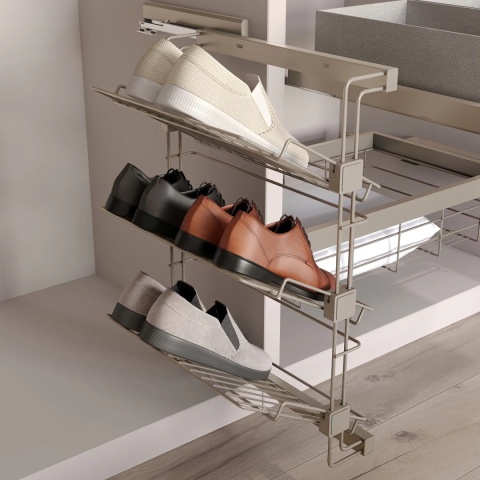 Kosz Cargo HACK na buty BOCZNY LEWY kaszmir Emuca