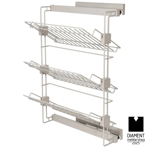 Kosz Cargo HACK na buty BOCZNY PRAWY kaszmir Emuca