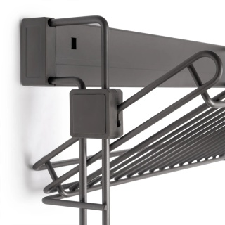 Kosz Cargo na buty BOCZNY LEWY tytanowy QUARTZ Emuca