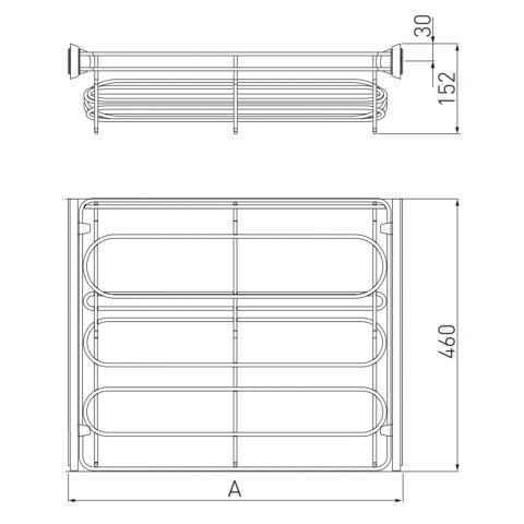 Półka szuflada do szafy garderoby na buty 600MM SMART GTV