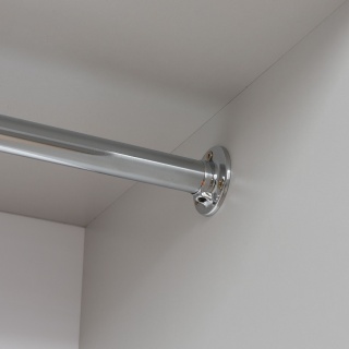 Rura Drążek ubraniowy do szafy fi 25mm Chrom przycinany na wymiar