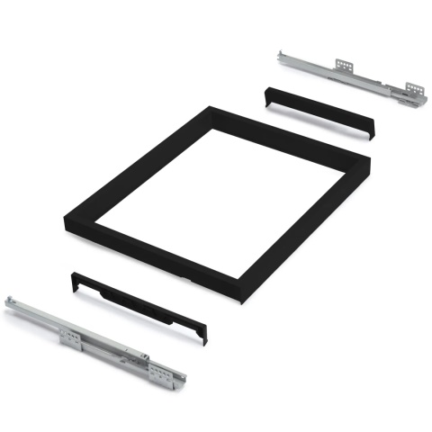 Szuflada na buty do szafy 600MM HACK EMUCA Czarny