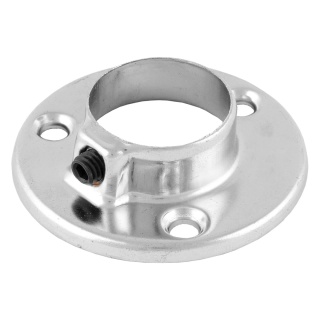 Uchwyt do rury Rozetka do drążka ubraniowego fi 25mm chrom