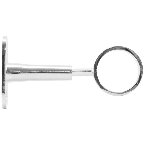 Uchwyt dystansowy przelotny do rury drążka ubraniowego fi 25mm chrom