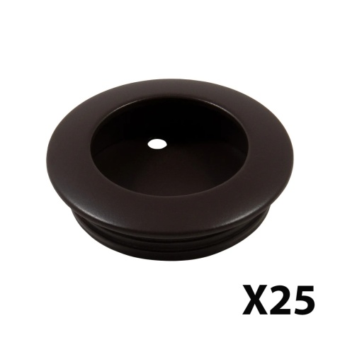 Uchwyt gałka meblowa wpuszczana Oregon fi 41mm mokka EMUCA - 25 Sztuk