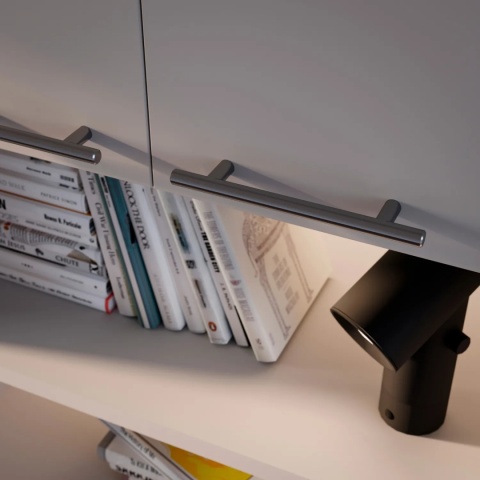 Uchwyt meblowy do szafek Orlando rozstaw 640mm nikiel satynowy EMUCA 10 Sztuk