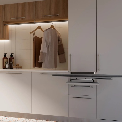 Uchwyt meblowy do szafek Orlando rozstaw 640mm nikiel satynowy EMUCA 10 Sztuk