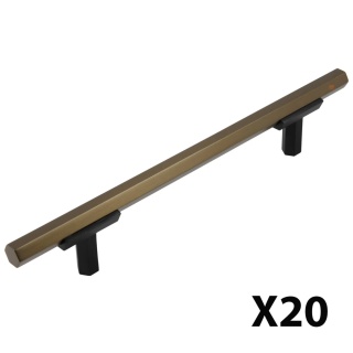 Uchwyt meblowy do szafek Riad rozstaw 128mm brąz EMUCA 20 Sztuk