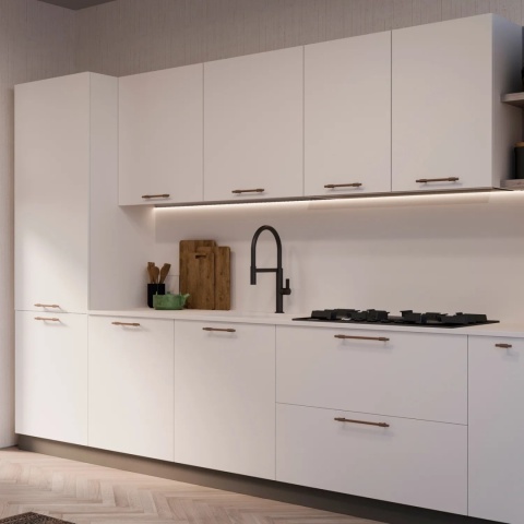 Uchwyt meblowy do szafek Riad rozstaw 128mm brąz EMUCA 20 Sztuk