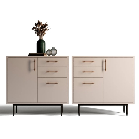 Uchwyt meblowy do szafek Riad rozstaw 128mm brąz EMUCA 20 Sztuk