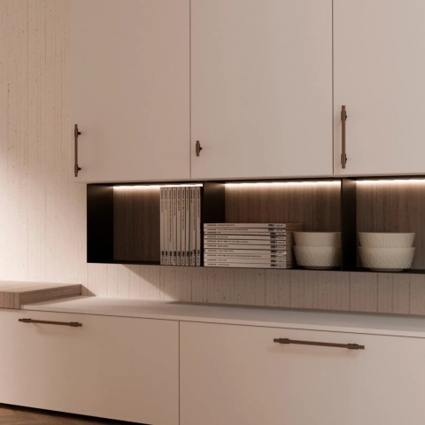 Uchwyt meblowy do szafek Riad rozstaw 192mm brąz EMUCA 20 Sztuk