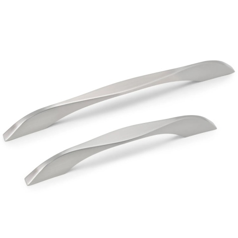 Uchwyt meblowy do szafek Varna rozstaw 160mm nikiel satynowy EMUCA - 20 Sztuk