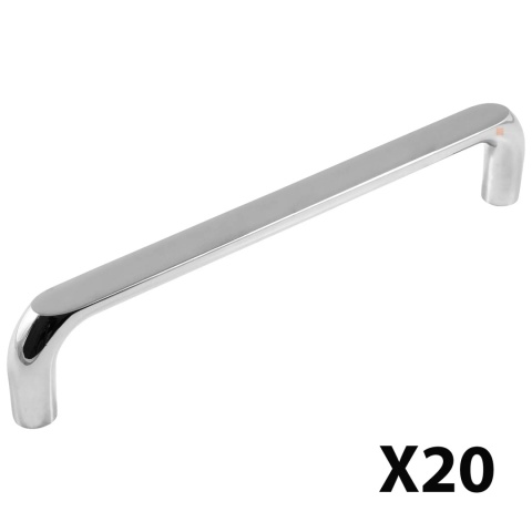 Uchwyt meblowy do szafek Zagreb rozstaw 160mm chrom EMUCA - 20 Sztuk