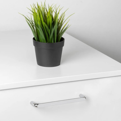 Uchwyt meblowy do szafek Zagreb rozstaw 160mm chrom EMUCA - 20 Sztuk