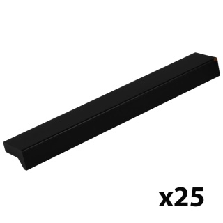 Uchwyt meblowy do szafek Xirivella rozstaw 128mm Czarny EMUCA - 25 SZT