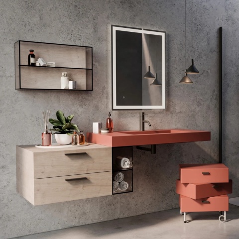 Uchwyt meblowy do szafek Xirivella rozstaw 128mm Czarny EMUCA - 25 SZT