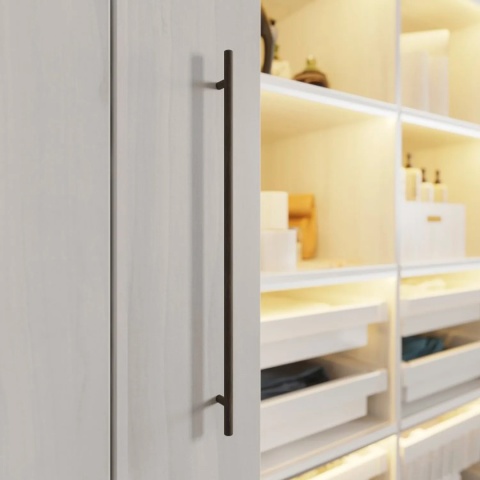 Uchwyt meblowy do szafek reling AA05 rozstaw 192mm Miedź antyczna GTV