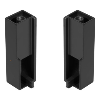 Zestaw uchwytów do szafy L+P LUXE Czarny Emuca