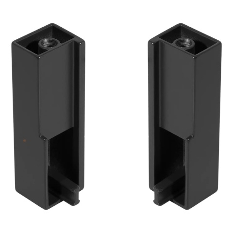 Zestaw uchwytów do szafy L+P LUXE Czarny Emuca