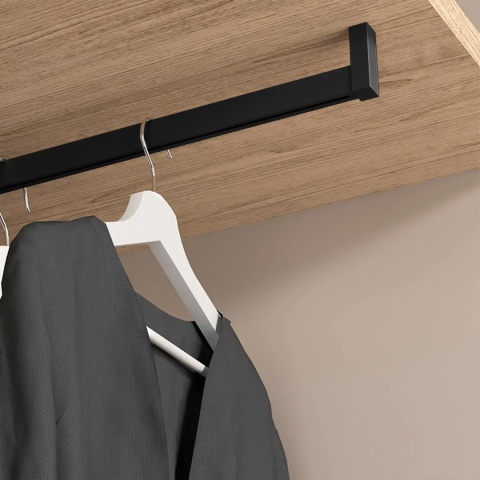 Zestaw uchwytów do szafy L+P LUXE Czarny Emuca