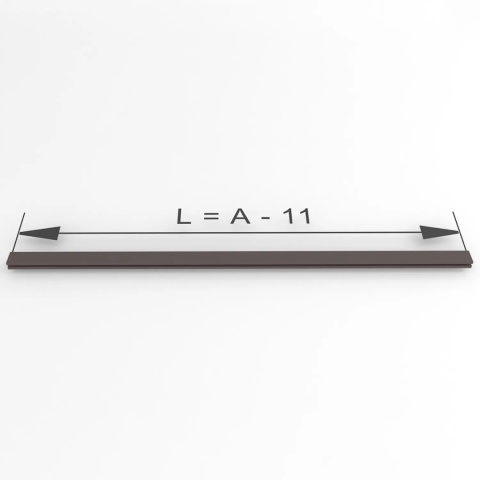 Zestaw uchwytów do szafy L+P LUXE Mat Emuca