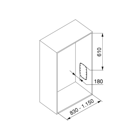 Pantograf wieszak opuszczany 830-1150mm SLING Tytan EMUCA