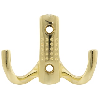 Wieszak meblowy niski na ubrania W002 Mosiądz