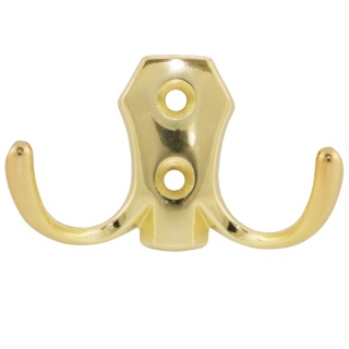 Wieszak meblowy niski na ubrania W004 Mosiądz