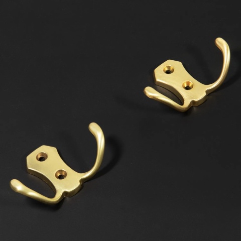 Wieszak meblowy niski na ubrania W004 Złoty Szczotkowany