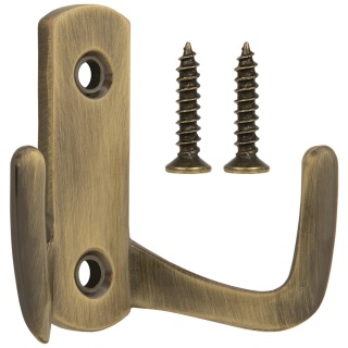 Wieszak meblowy niski na ubrania W009 Stare Złoto