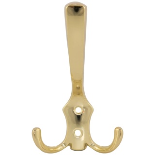 Wieszak meblowy wysoki na ubrania W003 Mosiądz