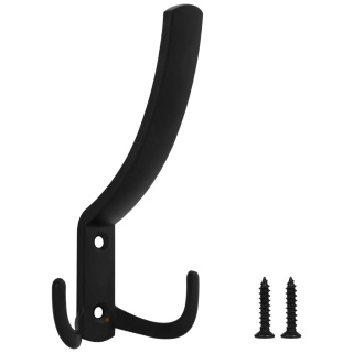 Wieszak meblowy wysoki na ubrania W008 Czarny