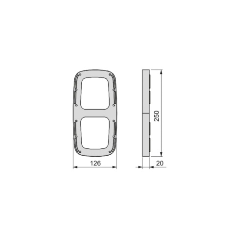 Wkładki boczne do pantografu SLING białe EMUCA